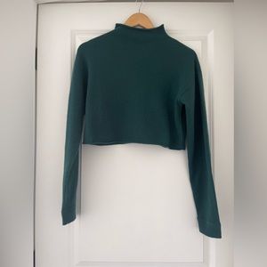 Reformation Cropped Cashmere Turtle in Sycamore